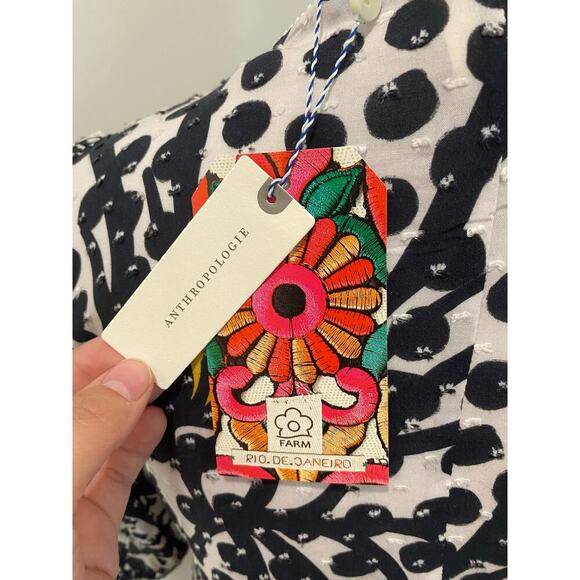 FARM Rio Floral Wrap Blouse in Black Motif - Picture 11 of 15